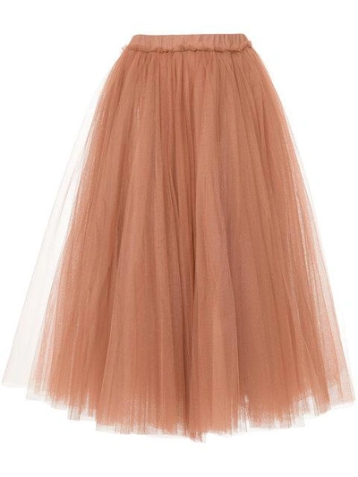 N°21 Nº21 Tulle Skirt - Neutrals In Pink
