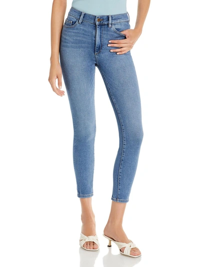 Dl1961 Farrow Cropped Mid-rise Skinny Jeans In Multi
