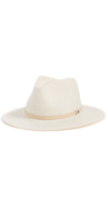 Rag & Bone Packable Straw Fedora In Ivory