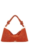 Cult Gaia Hera Nano Rhinestone Shoulder Bag In Poppy