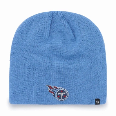47 ' Light Blue Tennessee Titans Secondary Logo Knit Beanie