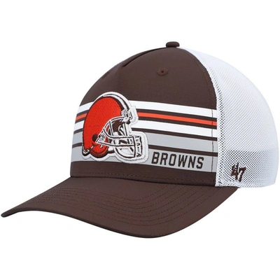 47 ' Brown Cleveland Browns Altitude Ii Mvp Trucker Snapback Hat