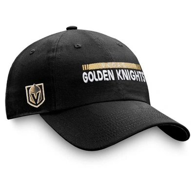 Fanatics Branded Black Vegas Golden Knights Authentic Pro Rink Adjustable Hat