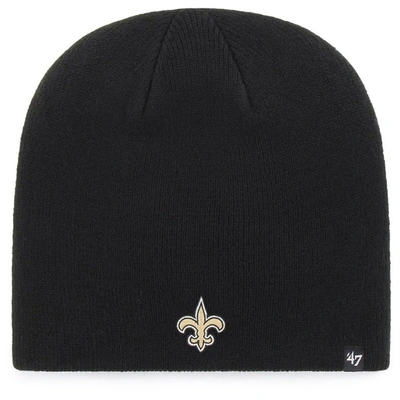 47 ' Black New Orleans Saints Primary Logo Knit Beanie