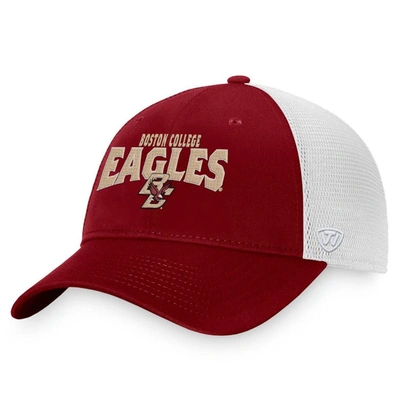 Top Of The World Maroon Boston College Eagles Breakout Trucker Snapback Hat