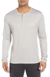 Stone Rose Regular Fit Henley In White