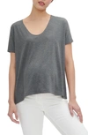 Hatch The Perfect Vee Maternity T-shirt In Charcoal