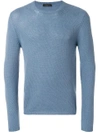 Prada Cashmere Long Sleeve Sweater - Blue