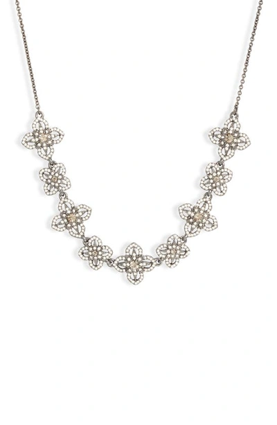 Marchesa Lace Is More Floral Frontal Necklace In Lhem/ Bdi