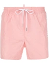 Dsquared2 Branded Swim Shorts In Pink