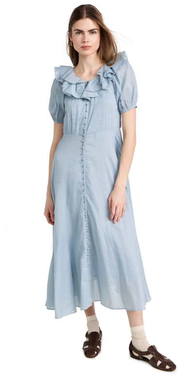 The Great The Coast Walk Dress In Hand Dyed Mottled Wash