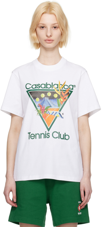 Casablanca Tennis Club Icon-print T-shirt