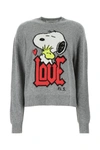 Philosophy Di Lorenzo Serafini Peanuts Wool Intarsia Sweater In Grey