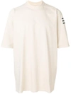 Rick Owens Drkshdw Oversized Longline T-shirt In Neutrals