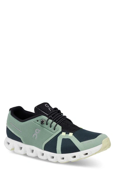 On Cloud 5 Push In Moss & Ste