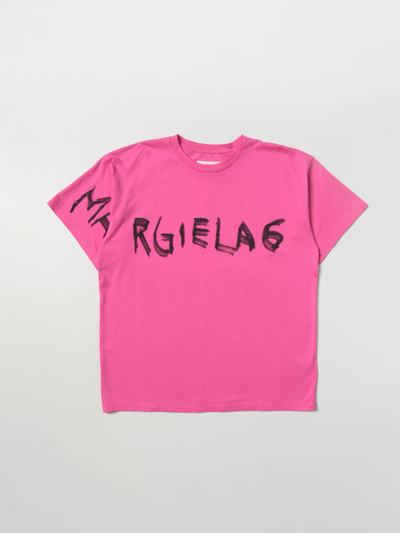 Mm6 Maison Margiela T-shirt  Kids In Fuchsia
