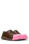 Camper Junction Panelled Lace-up Shoes In Brown_pink