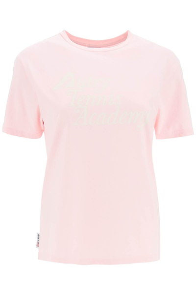 Autry Tennis Academy Short-sleeve T-shirt In Pink
