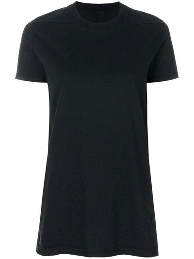 Rick Owens Drkshdw Black Cotton Crew Level Short T-shirt