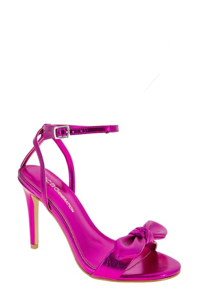 Bcbgeneration Jamina Bow Sandal In Passion Pink Metallic/synthetic