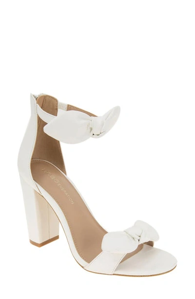 Bcbgeneration Batani Ankle Strap Sandal In Bright White