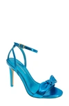 Bcbgeneration Jamina Bow Sandal In Electric Blue Metallic/synthetic