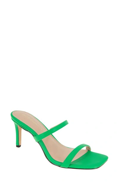 Bcbgeneration Salin Slide Sandal In Emerald Leather