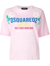 Dsquared2 Only Good Vibrations Logo T-shirt - Pink & Purple