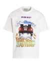 Vtmnts Back To The Future Print Cotton T-shirt In White