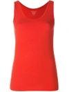 Majestic Scoop Neck Tank Top In Red