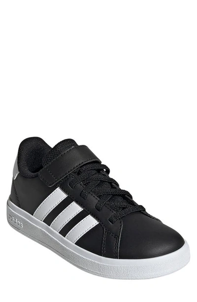 Adidas Originals Kids' Grand Court 2.0 Sneaker In Core Black/ Ftwr White