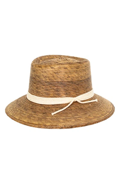 Peter Grimm Bonaire Palm Straw Wide Brim Hat In Natural
