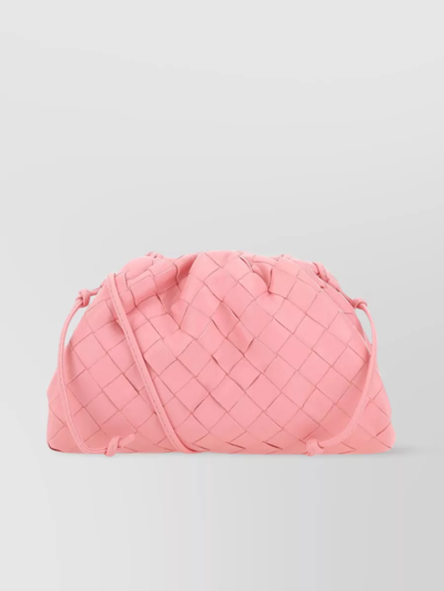 Bottega Veneta Small The Pouch Leather Clutch In Pink