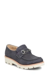 Söfft Prewitt Horsebit Loafer In Sky Navy