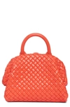 Bottega Veneta Mini Intrecciato Leather Top Handle Bag In Sunburst-gold