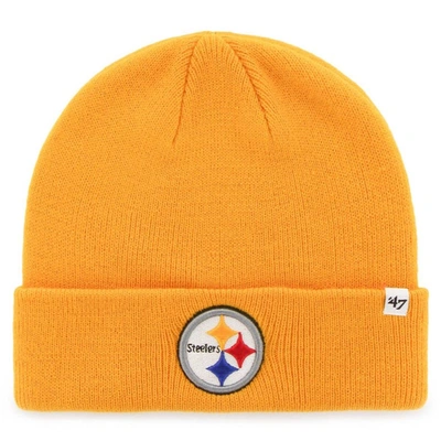 47 ' Gold Pittsburgh Steelers Secondary Basic Cuffed Knit Hat