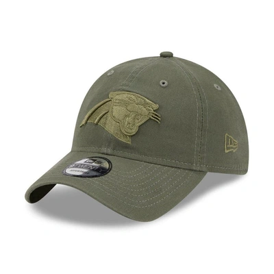 New Era Olive Carolina Panthers Core Classic 2.0 Tonal 9twenty Adjustable Hat