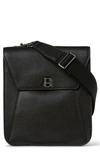Akris Small Anouk Leather Crossbody Bag In 009 Black