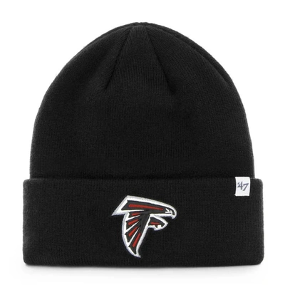 47 ' Black Atlanta Falcons Primary Basic Cuffed Knit Hat