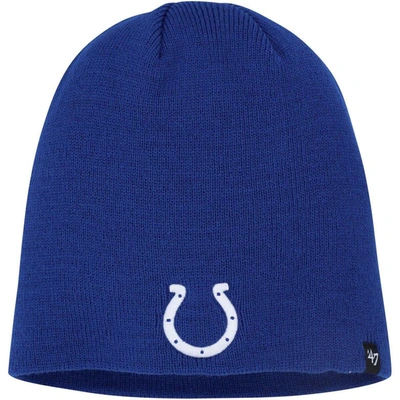 47 ' Royal Indianapolis Colts Primary Logo Knit Beanie