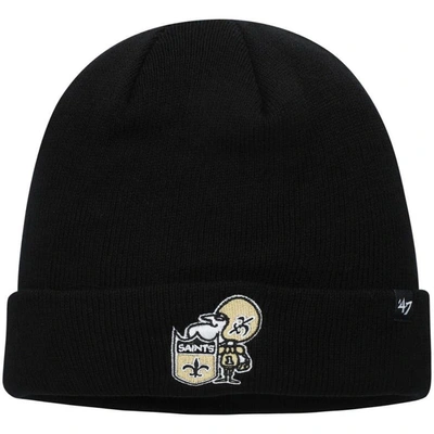 47 ' Black New Orleans Saints Legacy Cuffed Knit Hat