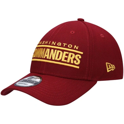 New Era Burgundy Washington Commanders Logo The League 9forty Adjustable Hat