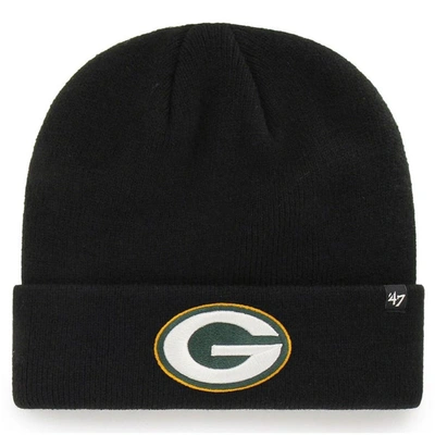 47 ' Black Green Bay Packers Secondary Basic Cuffed Knit Hat
