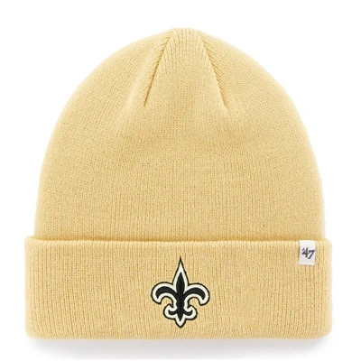 47 ' Gold New Orleans Saints Secondary Basic Cuffed Knit Hat
