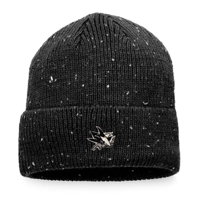 Fanatics Branded Black San Jose Sharks Authentic Pro Rink Pinnacle Cuffed Knit Hat