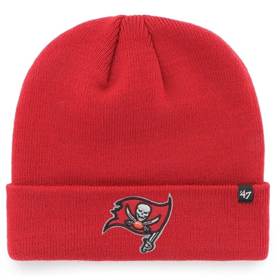 47 ' Red Tampa Bay Buccaneers Secondary Basic Cuffed Knit Hat