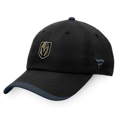 Fanatics Branded Black Vegas Golden Knights Authentic Pro Rink Pinnacle Adjustable Hat