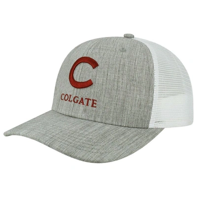 Legacy Athletic Men's Heather Gray, White Colgate Raiders Arch Trucker Snapback Hat In Heather Gray,white
