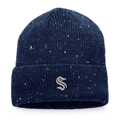 Fanatics Branded Deep Sea Blue Seattle Kraken Authentic Pro Rink Pinnacle Cuffed Knit Hat