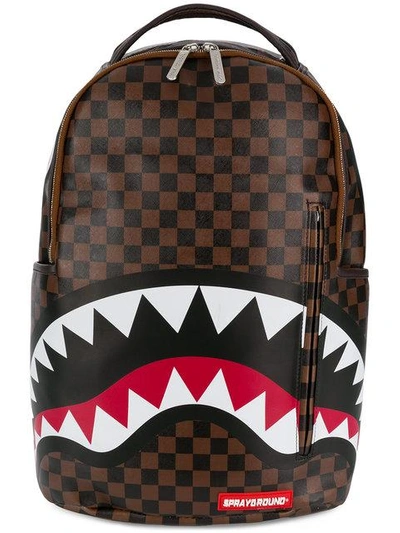 Sprayground Shark Backpack In Brown